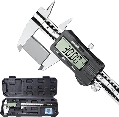 Preciva Digital Vernier Caliper 150mm LCD Stainless Steel Splash Resistant