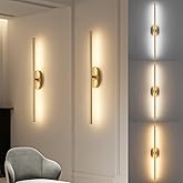 Leadzon Battery Operated Wall Sconces Set of Two,Wireless Sconces Set of 2 with Touch/Remote,Gold Rechargeable Wall Sconce wi