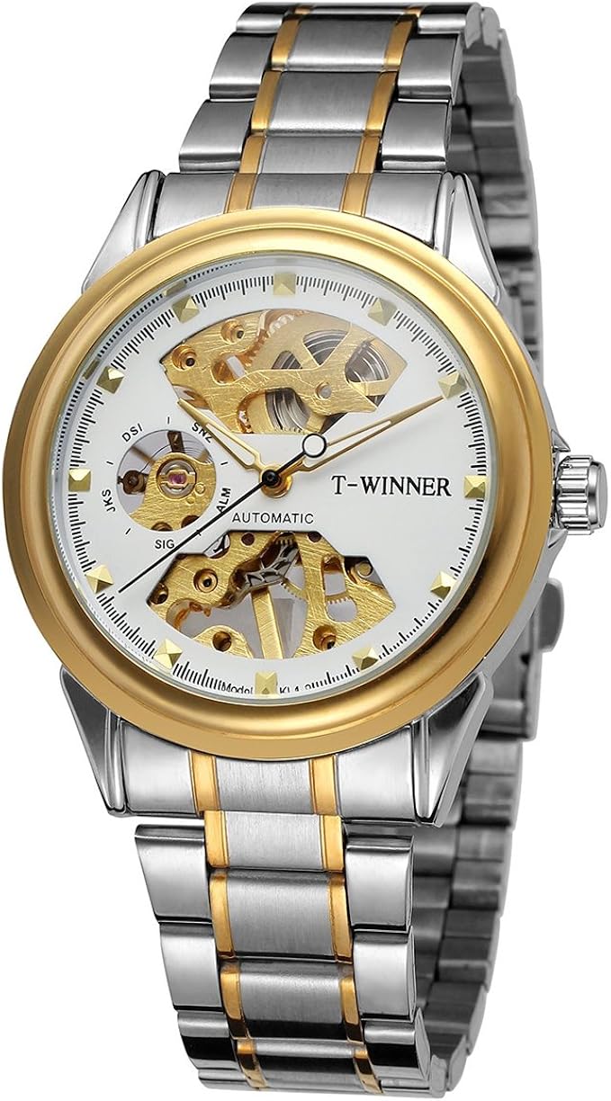 winner men's skeleton watch