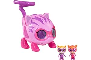 Disney Jr. SuperKitties Su-Purr Wild Kitty Copter with Lights and Sounds, 3 Pieces, Poseable Figures, Toy for Fans, Girls, Kids, Ages 3 and Up by Just Play