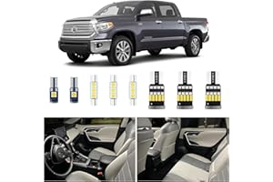 XFLHEHD Tundra Interior LED Lights Fits for 2007-2018 2019 2020 2021 Toyota Tundra LED Interior Light Kit Replacement Package, 6000K Cool White, Pack of 18