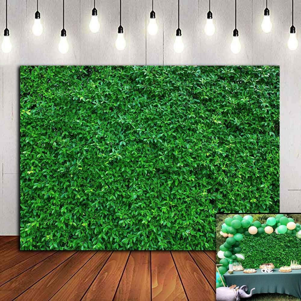 Spring Safari Grass Photography Backdrop Wedding Birthday Party Supplies Banner 7x5ft Vinyl Greenery Leaves Photo Background Newborn Baby Shower Decorations Sweet Table Photo Booths