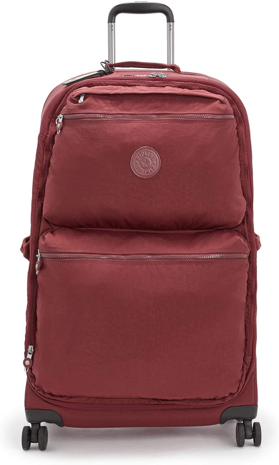 Kipling City Spinner Large Rolling Luggage Intense Maroon