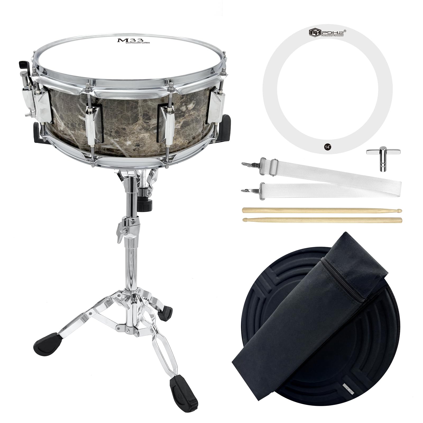 Snare Drum Kit for Beginners – 14" x 5.5" Student