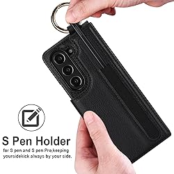 XIMAND for Samsung Galaxy Z Fold 5 Wallet Case with