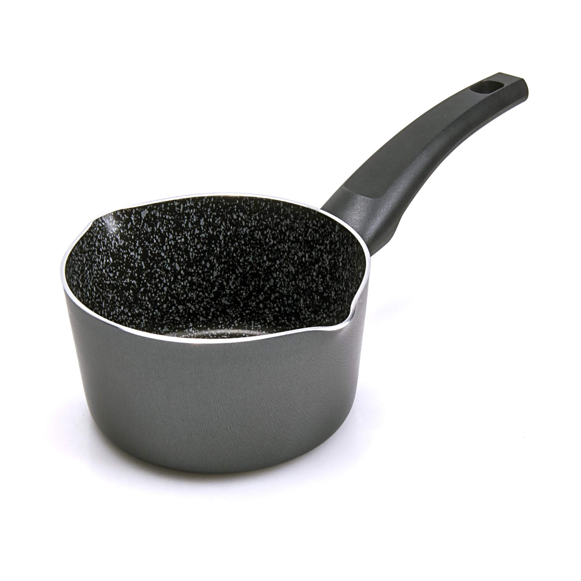 ALLUFLON Tradition Italy Casserole, Aluminium, Black, 14 cm