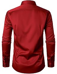 JEMITOP Men's Stretch Wrinkle Free Dress Shirts