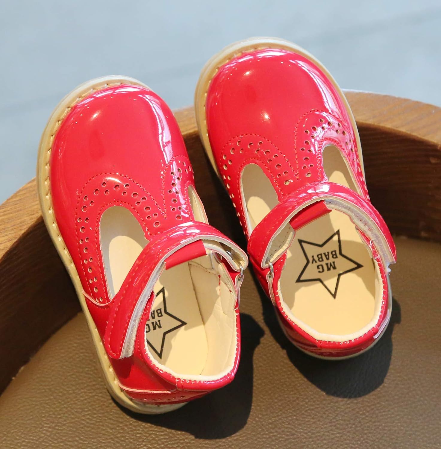 DADAWEN Girl's T-Strap School Uniform Dress Shoe Mary Jane Princess Flat: Shoes
