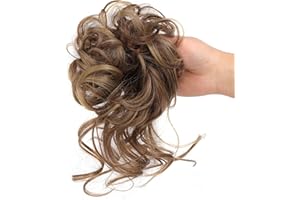 Faringoto Messy Bun Hair Piece,Tousled Updo,Scrunchie Hair Extensions for Women