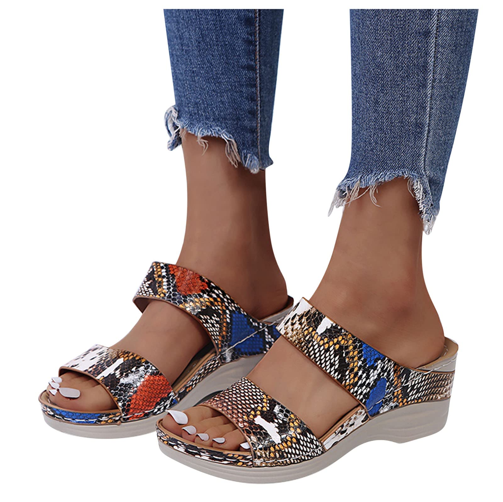 Black Sandals Women Wedge, Womens Sandals Platform