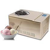 Whynter Automatic Ice Cream &amp; Yogurt Maker, 2.1 Qt, ICM-220CGY | Built In Compressor, No Pre Freezing Needed, LCD Display &amp; Timer, Fresh Homemade Frozen Treats, Trusted Whynter Quality