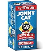 Jonny Cat Litter Box Liners Heavy Duty, Tear &amp; Leak Resistant Jumbo 15ct