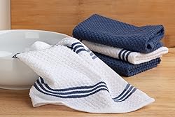 Kitchen Towels Dishcloths 100% Cotton, Set of