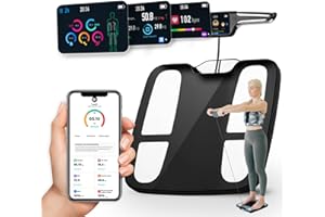 3ZeBra Smart Scale for Body Weight and Fat Percentage, FSA & HSA Eligible, 8-Electrode High Precision Digital Bathroom Scale for BMI, Body Fat, Muscle & Bone Mass, 51 Body Composition with Report