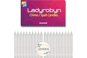 LADYROBYN Spell Candles (Set of 20, White)