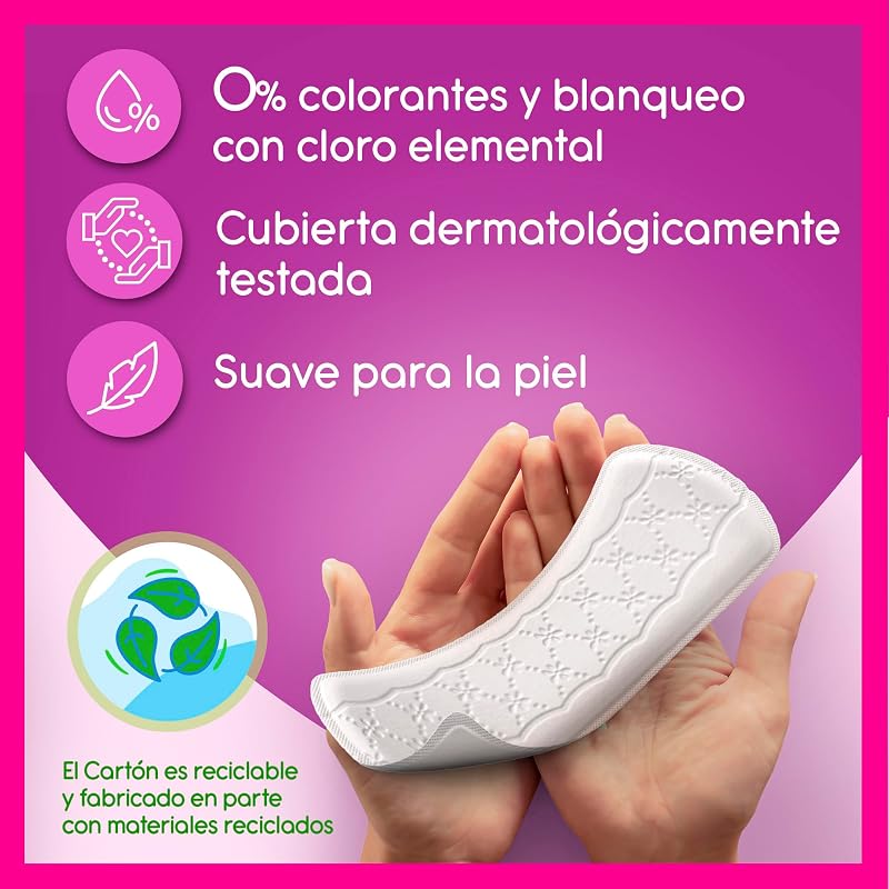 Plus sin fragancia Ligera Protegeslips (48 unidades), protege slips absorbentes y transpirables de uso diario, protectores extra largos con protección contra el mal olor — foto 3 de 6
