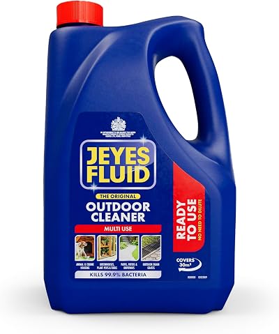 Jeyes Fluid Ready-To-Use Outdoor Cleaner 4 Litre Blue Disinfectant