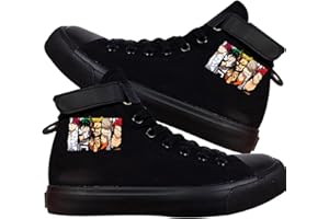 DHSPKN Mha Canvas Shoes Anime Deku Sneakers Izuku Todoroki Cosplay High-Top Shoes