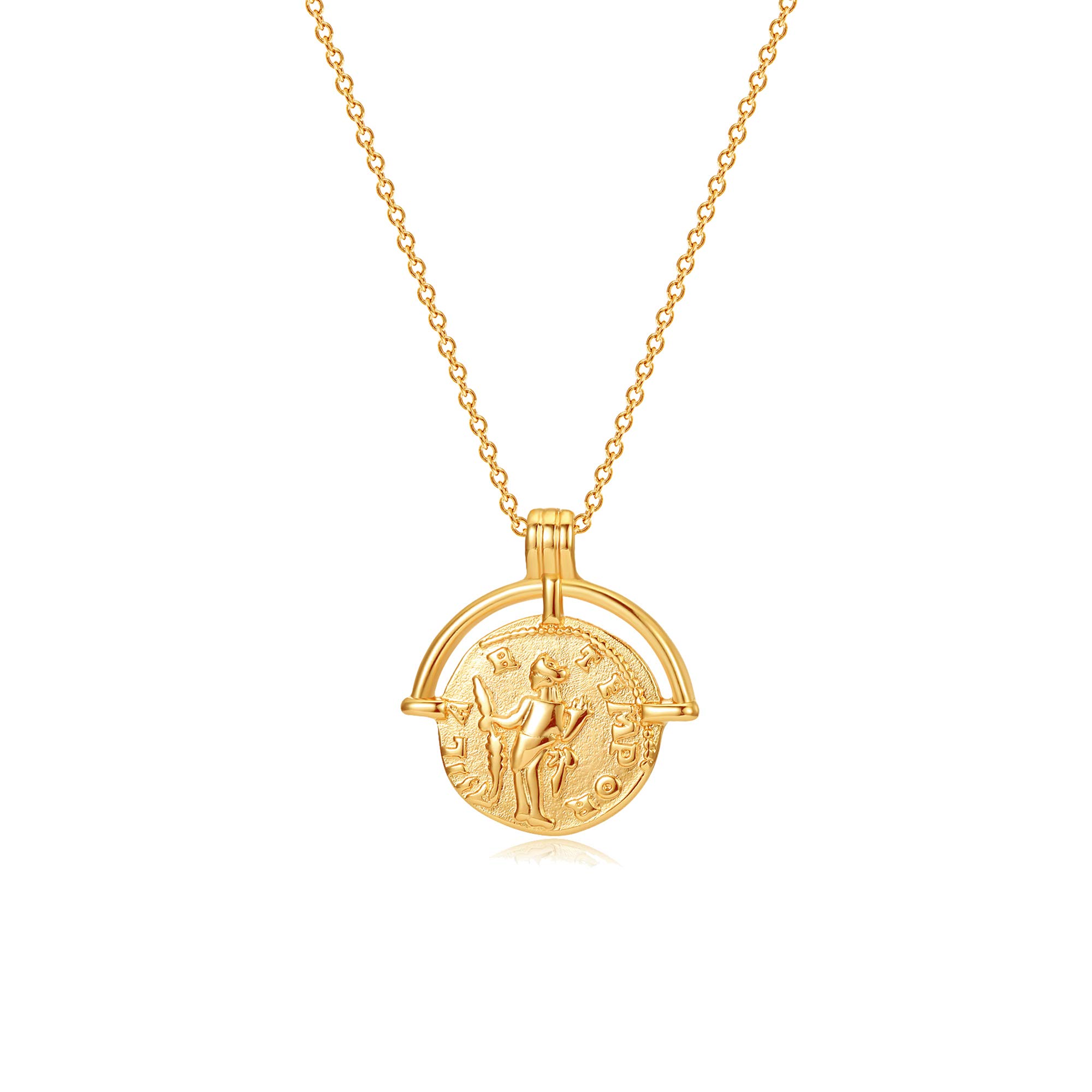 Buy VACRONA Coin Necklace 18k Gold 