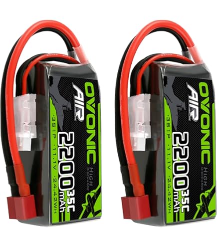 Amazon.com: OVONIC 3S Short LiPo Battery 11.1V 2200mAh 120C
