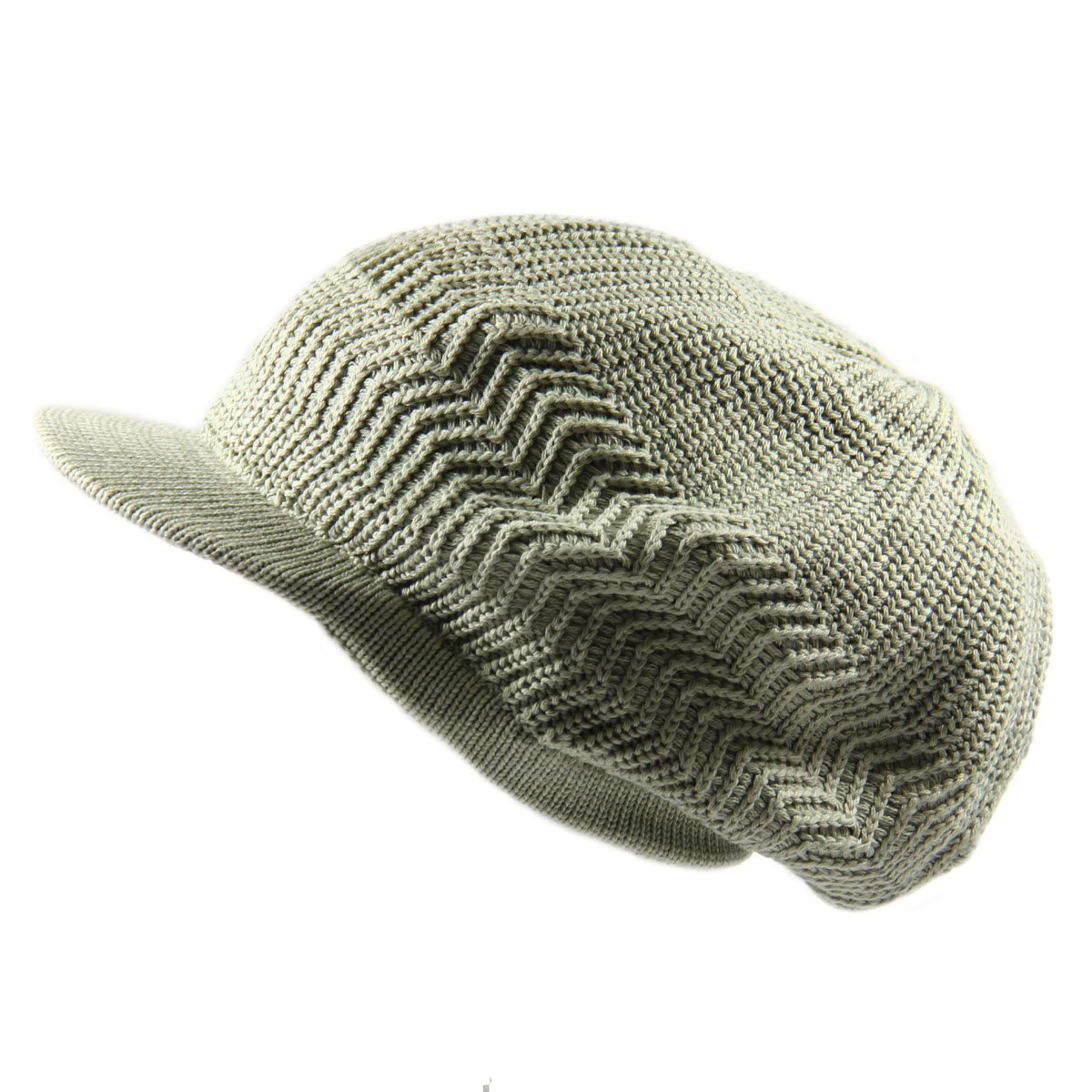 RW Knitted Cotton Rasta Slouchy Beanie 
