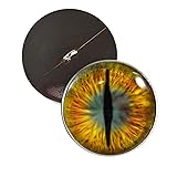 Gold And Teal Dragon Sew On Glass Eyes 30mm Buttons
