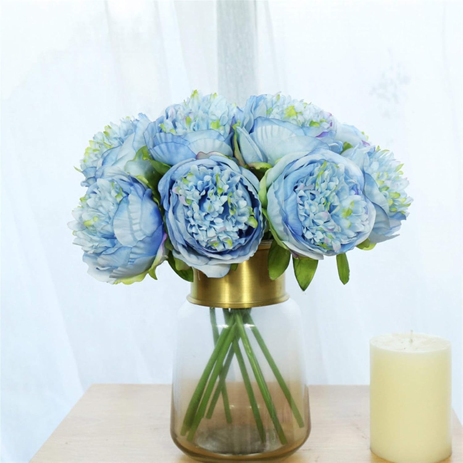 Amazon.de: Wunderschönen Künstliche große Blume Pfingstrose Gewebe 5