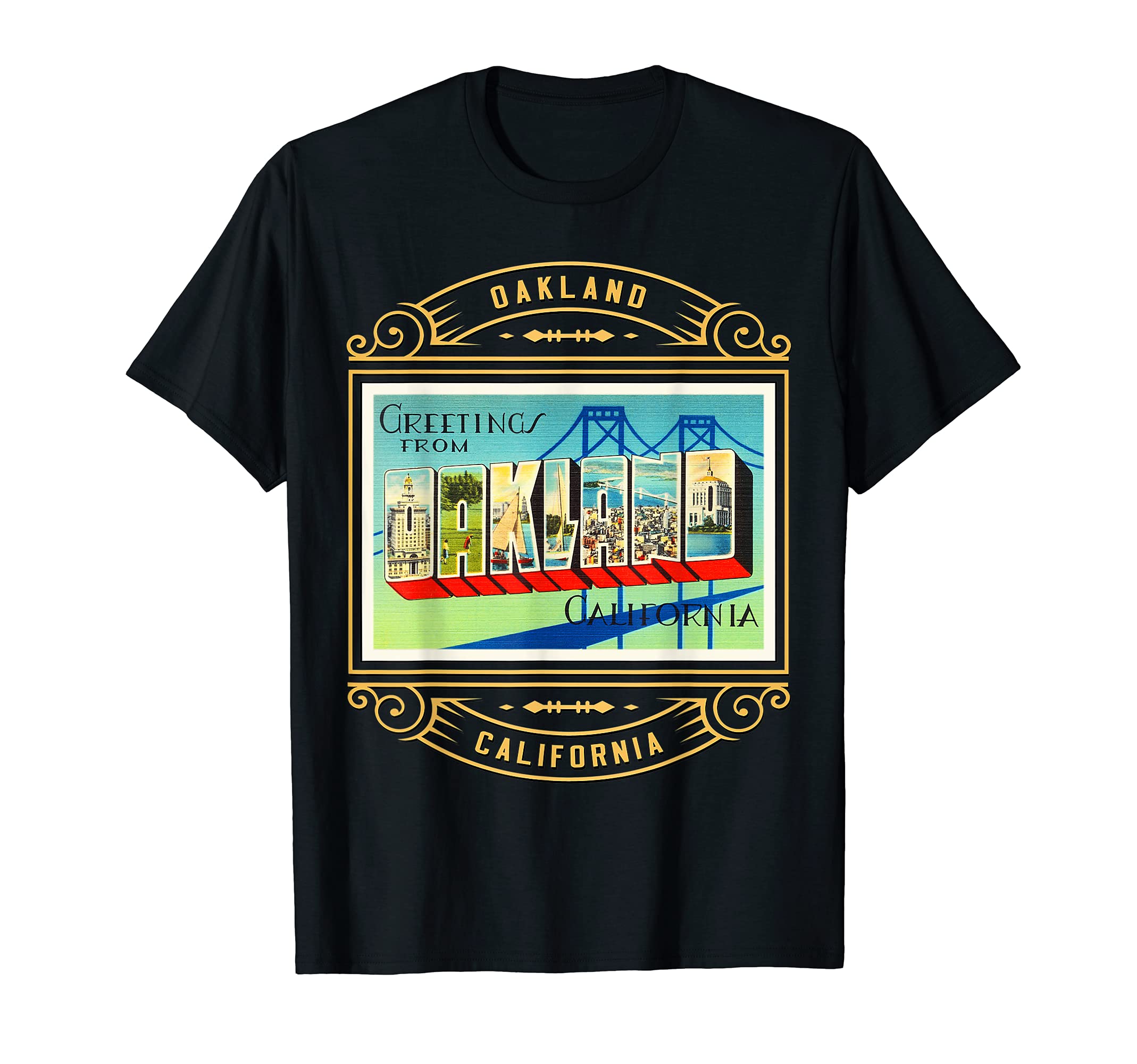 Oakland California CA Large Letter Travel Postcard 1 T-Shirt