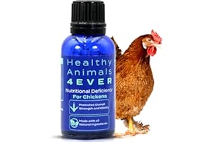 HEALTHYANIMALS4EVER Healthy Animals 4Ever All-Natural Chicken Nutritional Deficiency Supplement - Natural Support for Nutritional Deficiency - Homeopathic & Highly Effective - 300 Chicken Vitamin Tablets