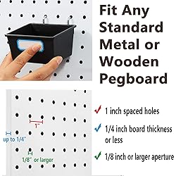 Pegboard Hooks Assortment, for Organizing Various
