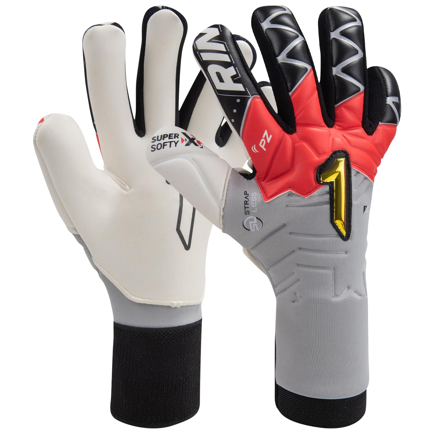Rinat Xtreme Guard Zhero Semi Adult Goalkeeper Gloves Grey Size 9