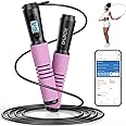 RENPHO Smart Jump Rope - APP Data Storage & Tracking & Analysis, Tangle-Free Jumping Rope for Men, Women, Skipping Rope with Counter, Adjustable workout Jump Ropes for Crossfit, Gym, MMA