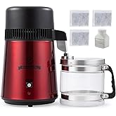CO-Z Water Distiller, Stainless Steel Distilling Pure Water Machine for Home Countertop Table Desktop, 4L Distilled Water Mak