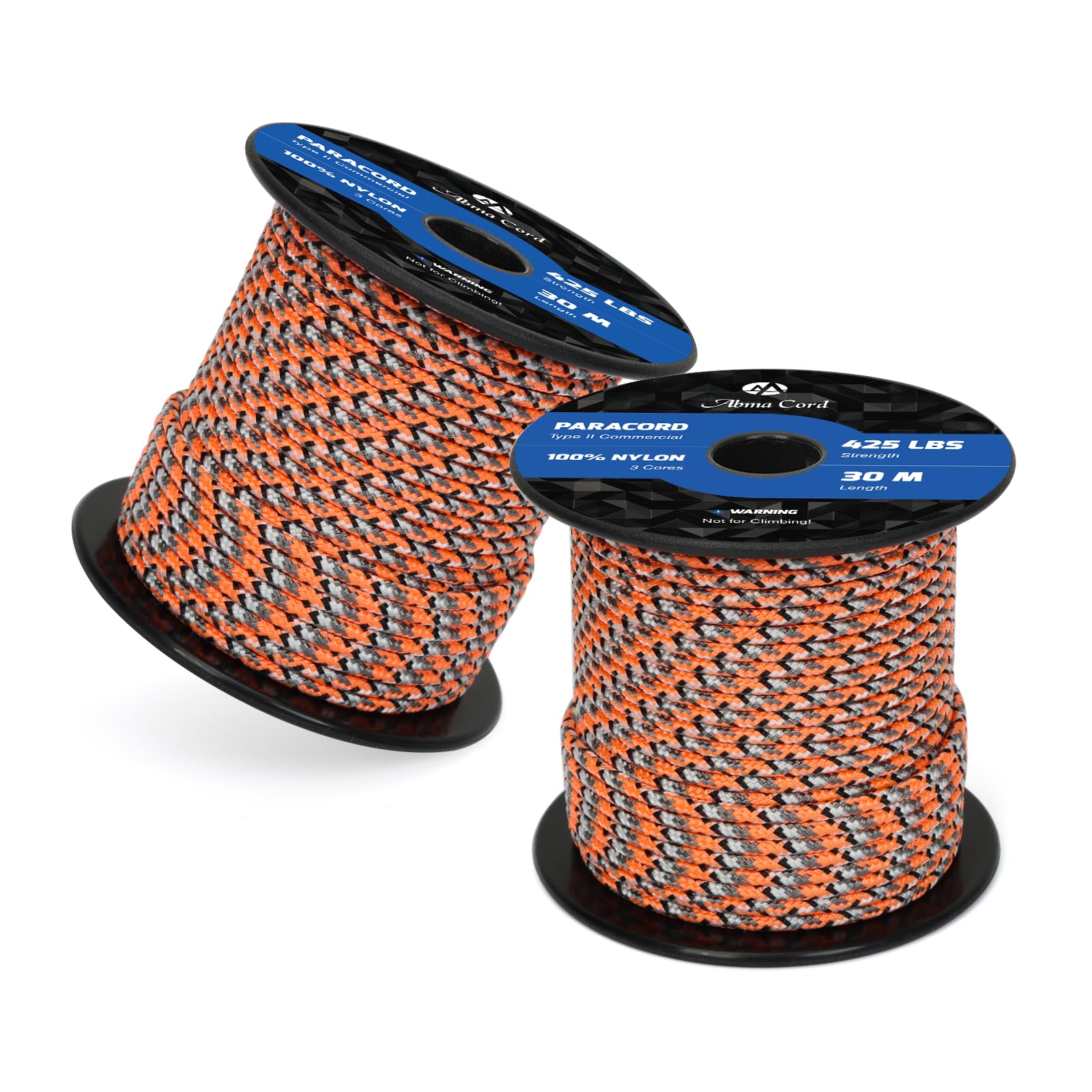 Abma Cord Paracord 425 lbs 3mm 100% Nylon 30M - Corrosion