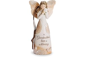 Pavilion Gift Company 19111 Grandmother Angel Figurine with Ribbon for Hanging, 4-1/2"