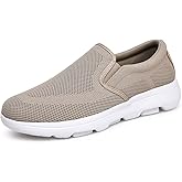 TIOSEBON Men's Slip On Walking Shoes - Casual Lightweight Loafers & Mesh Sneakers with Arch Support Memory Foam - Comfortable for Standing, Work, Driving