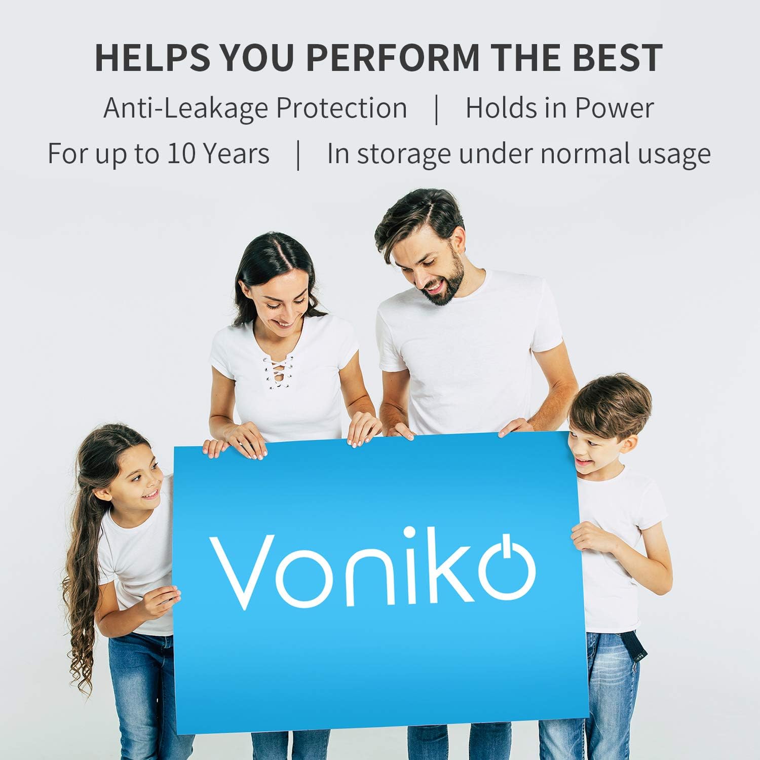 VONIKO - Premium Grade AAA Batteries - 24 Pack - Alkaline Triple A Battery - Ultra Long-Lasting, Leakproof 1.5v Batteries - 10-Year Shelf Life: Home Audio & Theater