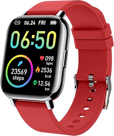 Motast Smart Watch Fitness Tracker 1.69” Touch Screen HR Sleep Monitor IP68