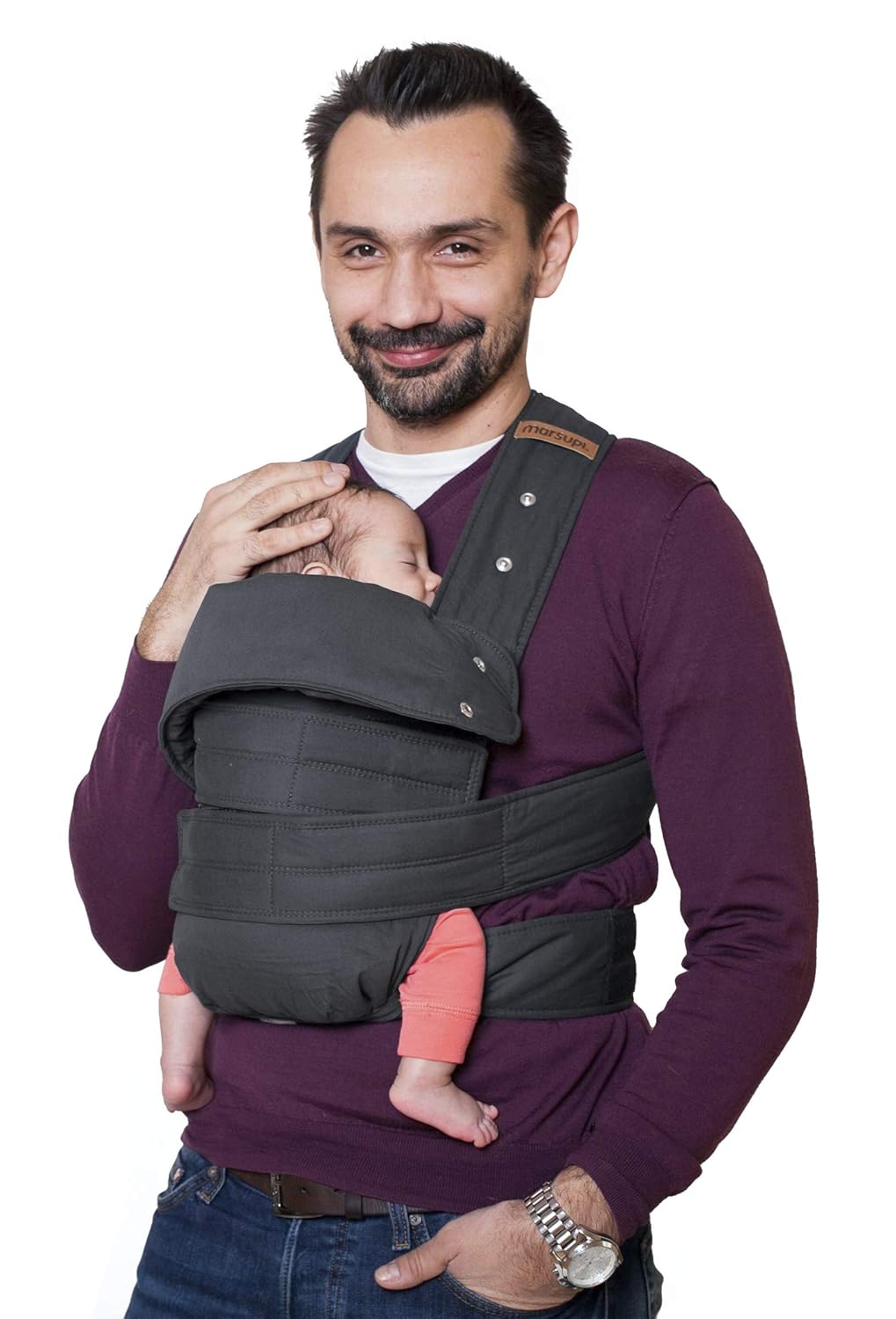 marsupi Baby- und Kindertrage, Version 2.0 (grey/gray, L)