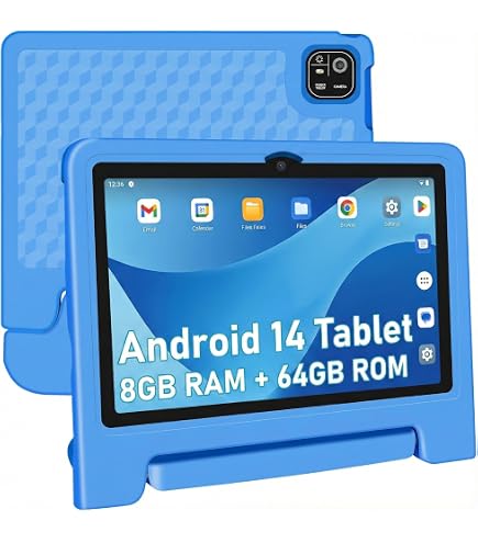 Android タブレット 4GB RAM+128GB ROM (BLUE) Amazon.com: NRKDUBQ 10.1 inch Tablet with Case IPS HD Touchscreen