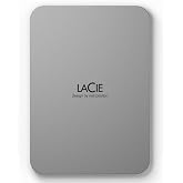 LaCie Mobile Drive 4TB External Hard Drive Portable HDD, USB-C 3.2, for PC and Mac, with Adobe All Apps Plan and Rescue Services, Moon Silver