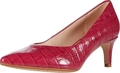 clarks red pumps