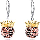 Dorunmo Claddagh/Cat/Horse/Baseball Earrings 925 Sterling Silver Animal Dangle Earrings Sport Lover Jewelry for Women Gifts