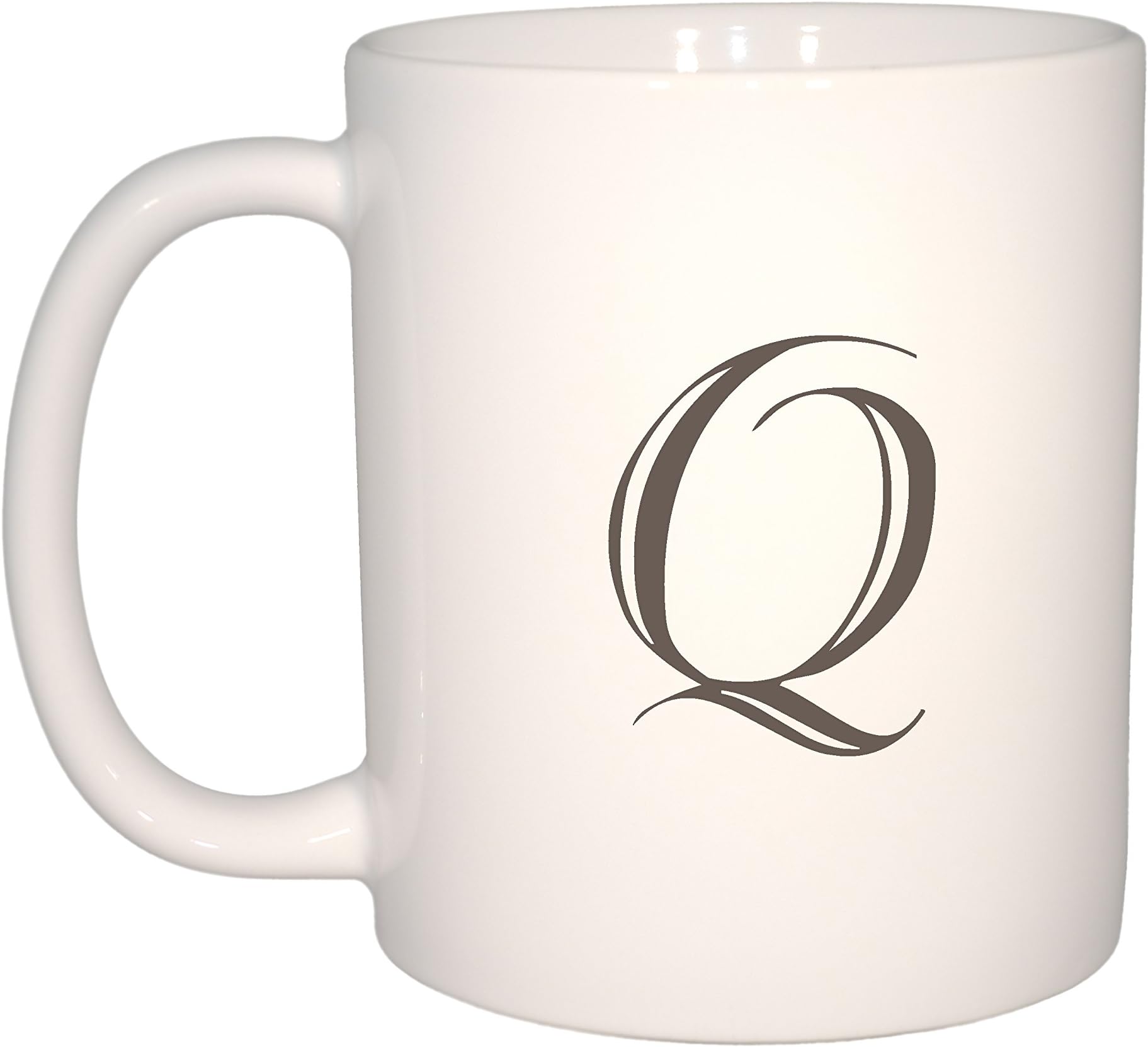 Typography Alphabet Mug (Letter Q)