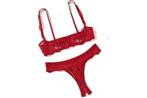 Avidlove Sexy Lingerie Set for Women Lace Bra and Panty Sets Underwire Push Up Lace Lingerie Set