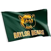 Desert Cactus Baylor University BU Flag - 3 x 5 Feet Bears Banner, Indoor/Outdoor Durable Fabric, 100% Polyester Design (Style Y)