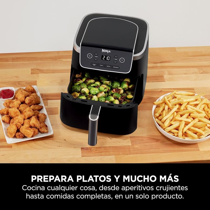 Air Fryer PRO, Freidora de Aire, 4,7L, Cesta Individual, Negro — foto 8 de 8