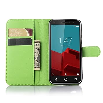 Tasche für Vodafone Smart Prime 6 Hülle, Ycloud PU Ledertasche Flip Cover Wallet Case Handyhülle mit Stand Function Credit Ca