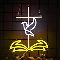 Cross Jesus Led Neon Light，For Room Advent Day