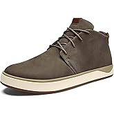 OLUKAI Papaku 'Ili Men's Boots, Durable Waterproof Leather, Cozy Quilted Lining, All-Day Underfoot Cushion, Comfort & Wet Grip Rubber Soles